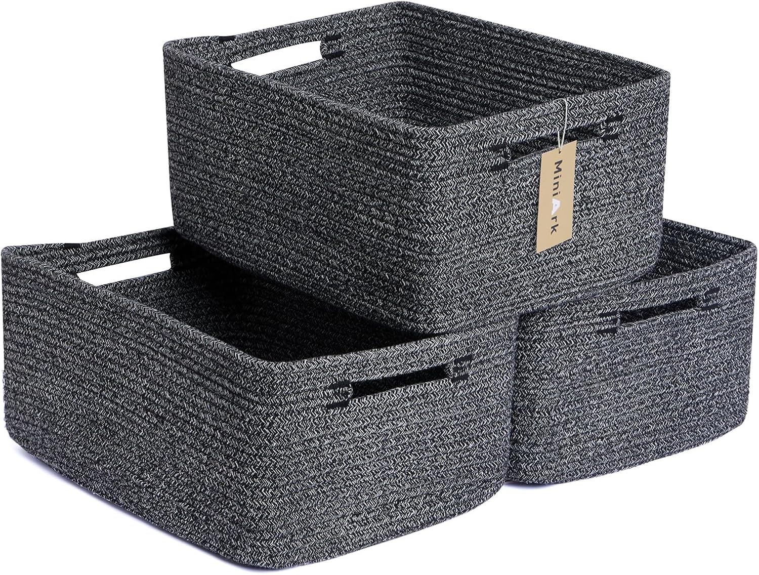Large Storage Baskets for Shelves, Closet Organizers Bins for Clothes Blanket Towels, Baby Nursery