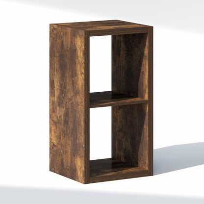 Furinno Cubic Extra Thick 2-Cube Closet Organizers and Storage, Amber Pine