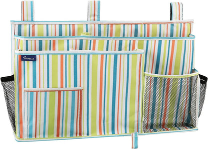 Surblue Bedside Caddy Hanging Bed Organizer Storage Bag Pocket for Bunk and Hospital Beds, College