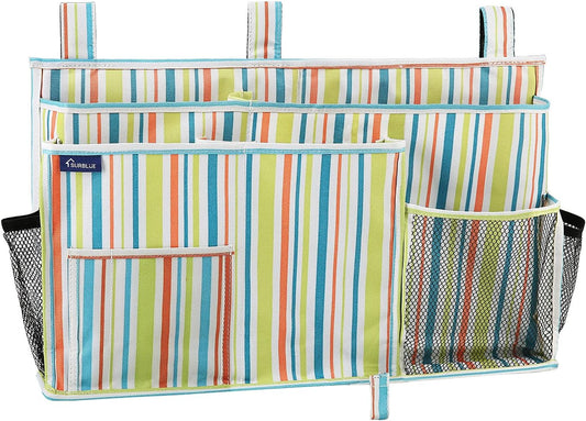 Surblue Bedside Caddy Hanging Bed Organizer Storage Bag Pocket for Bunk and Hospital Beds, College