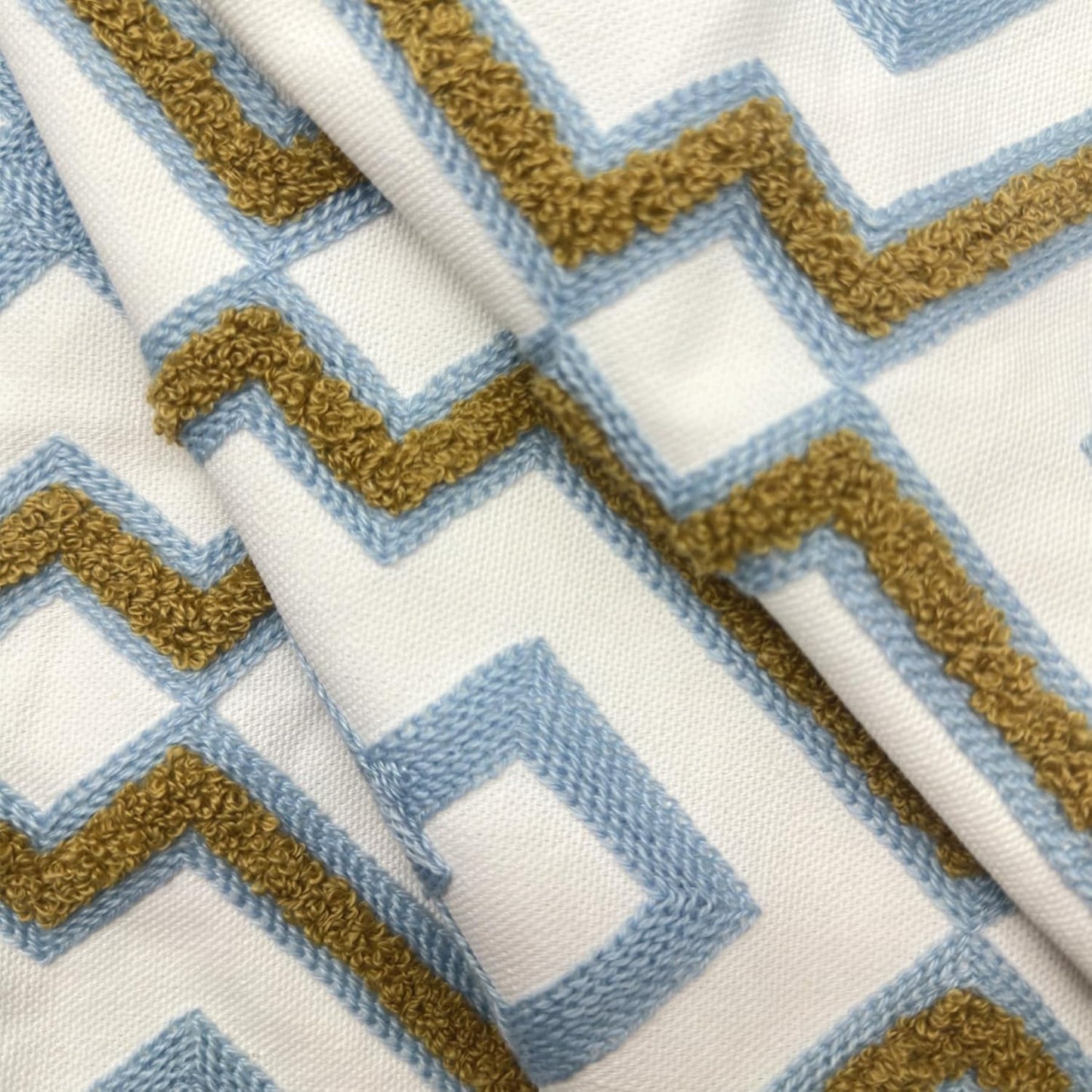 Alysheer Embroidered Decorative Throw Pillow Cover 18"x 18" Set of 2, Classic Boho Geometric