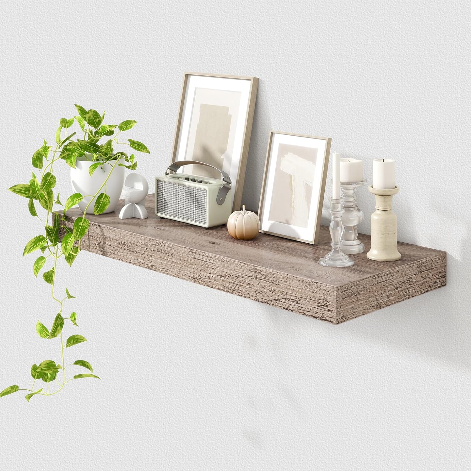 Deep Floating Shelves for Wall | 30 Inch Wide x 12 Inch Deep Floating Shelves | 30W x 12D Rustic