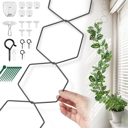 Chain Trellis for Climbing Plants - Indoor & Outdoor House Plant Accessories for Monstera, Pothos