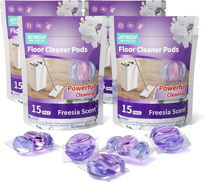 JOYMOOP Floor Cleaner for Mopping, 60 PCS Mopping Solution, Hardwood Floor Cleaner, Works Perfectly