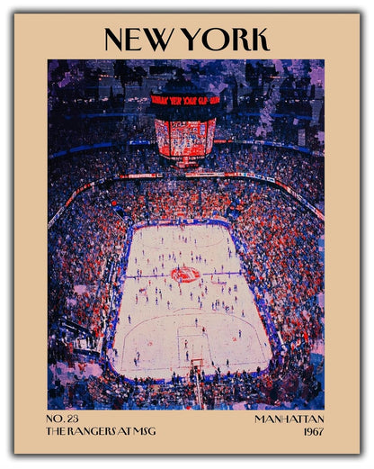 Retro Vintage New York Wall Art Print - 11x14 Unframed Poster - New York City Souvenirs, Cute