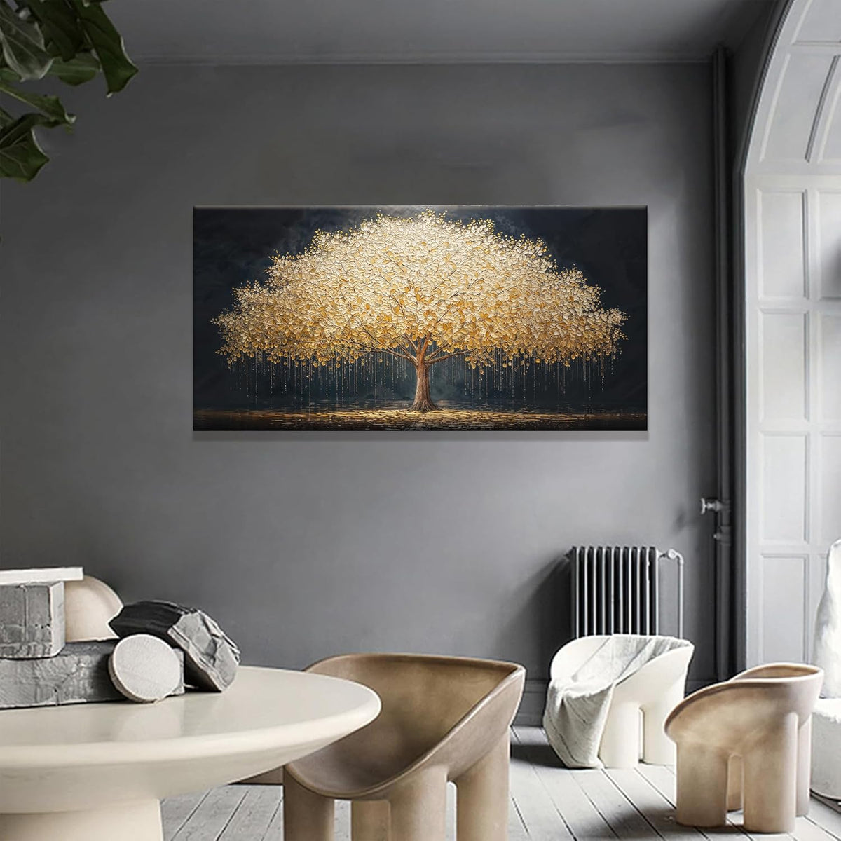Wall Art Gold Tree Of Life Modern Wall Art Artwork Canvas Art Wall Decor Painting Gold Tree