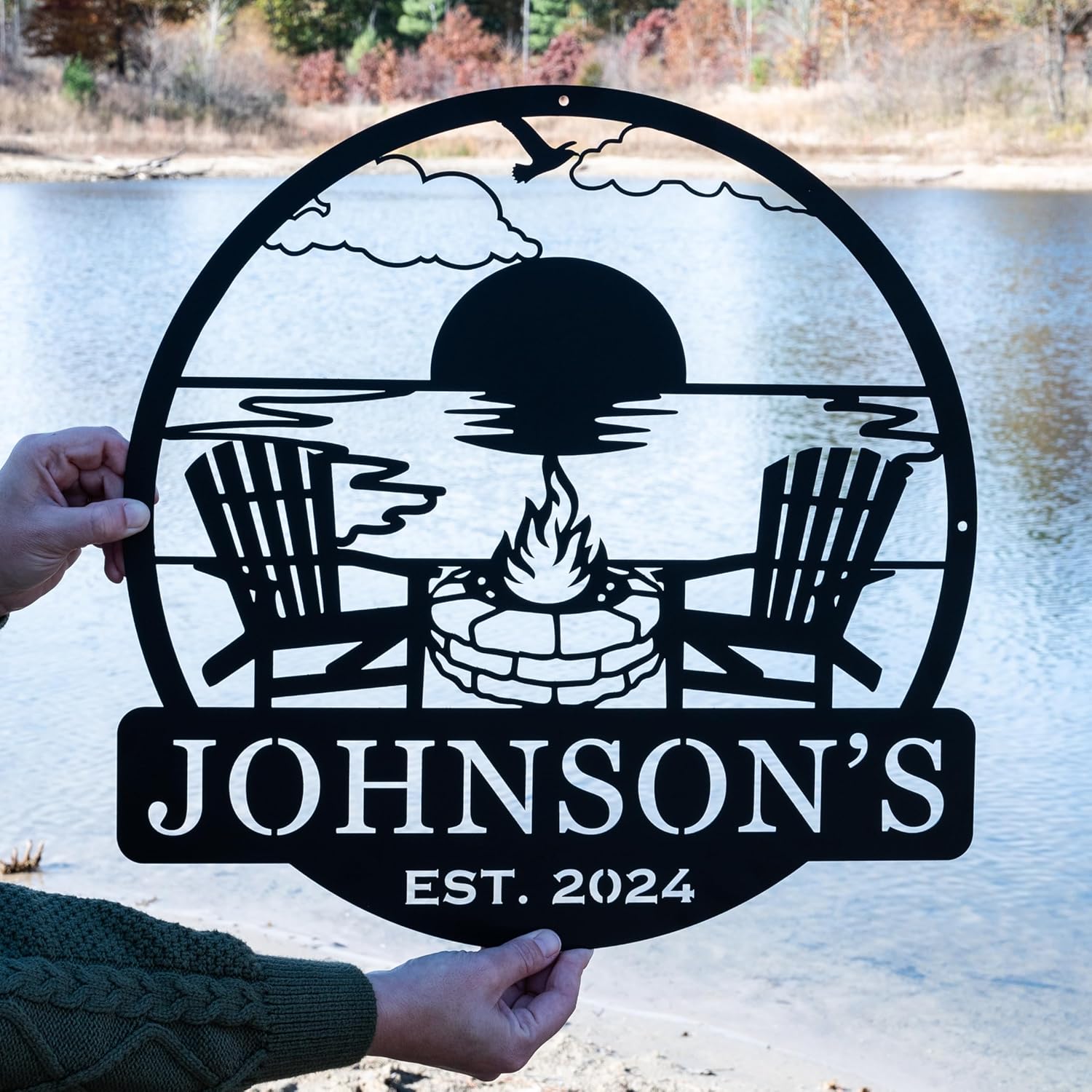 Custom Campfire Sign | Metal Outdoor Sign | Camper Decor | Personalized Camping Gifts | Fire Pit