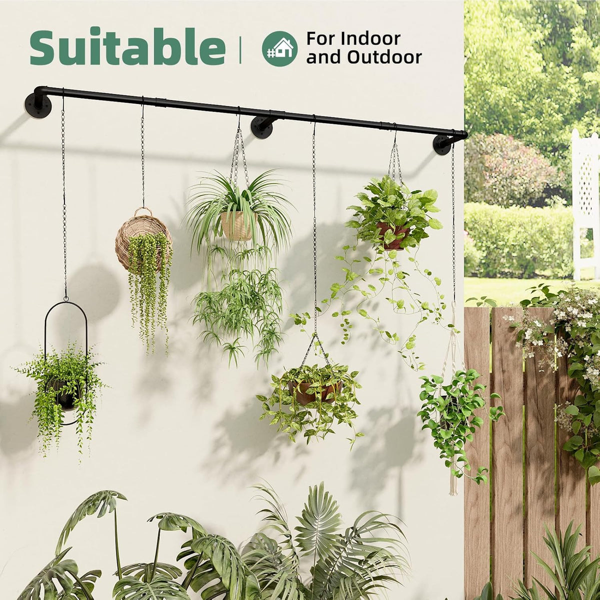 Plant Hanger Indoor with 6 Hanging Chains Hanging Planters for Indoor Plants Hanging Plant Holder