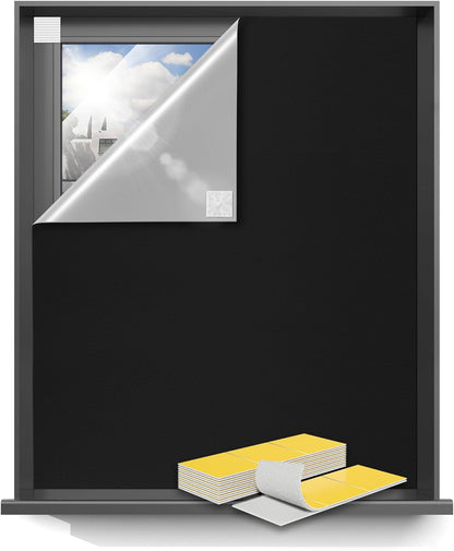 Sumobaby Blackout Curtains for Bedroom 96"x70"Portable Black Out Window Cover with Heat-Resistant