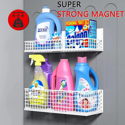 Magnetic Basket Fridge Organizer Wire Bins Pencil Holder Whiteboard Accessories Home Kitchen