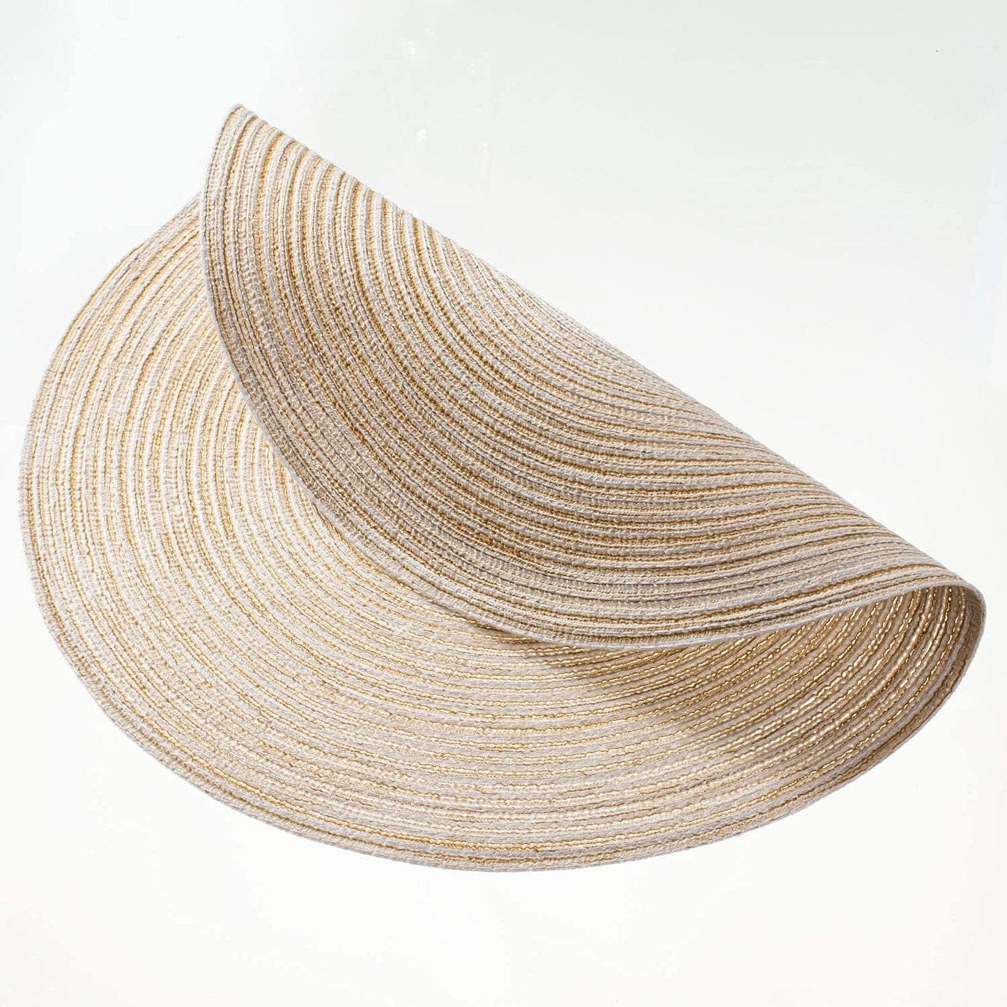 AHHFSMEI Round Braided Placemats Set of 6 Round Table Mats for Dining Tables Natural Woven Heat