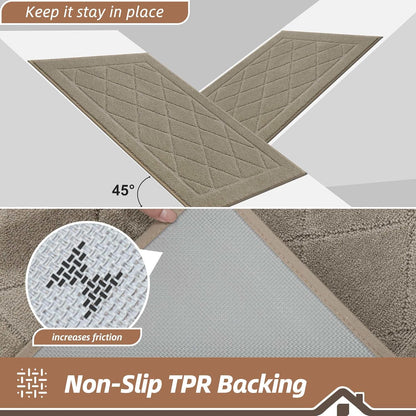 BEQHAUSE Dirt Trapper Door Mat 24" x 36", Doormat Non-Slip Entryway Rugs Washable, Dog Door Mat