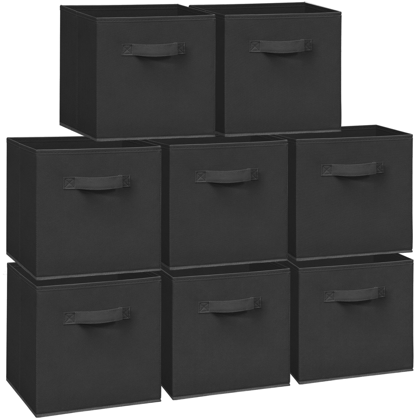 STORAGEIDEAS 11 Inch Fabric Storage Cubes, Sturdy Foldable Storage Bins, Heavy Duty Cube Organizer