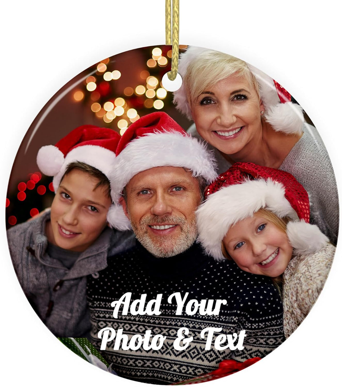 Custom Picture Christmas Ornaments Personalized Double-Sided Photo Ornament 2025 Home Decor