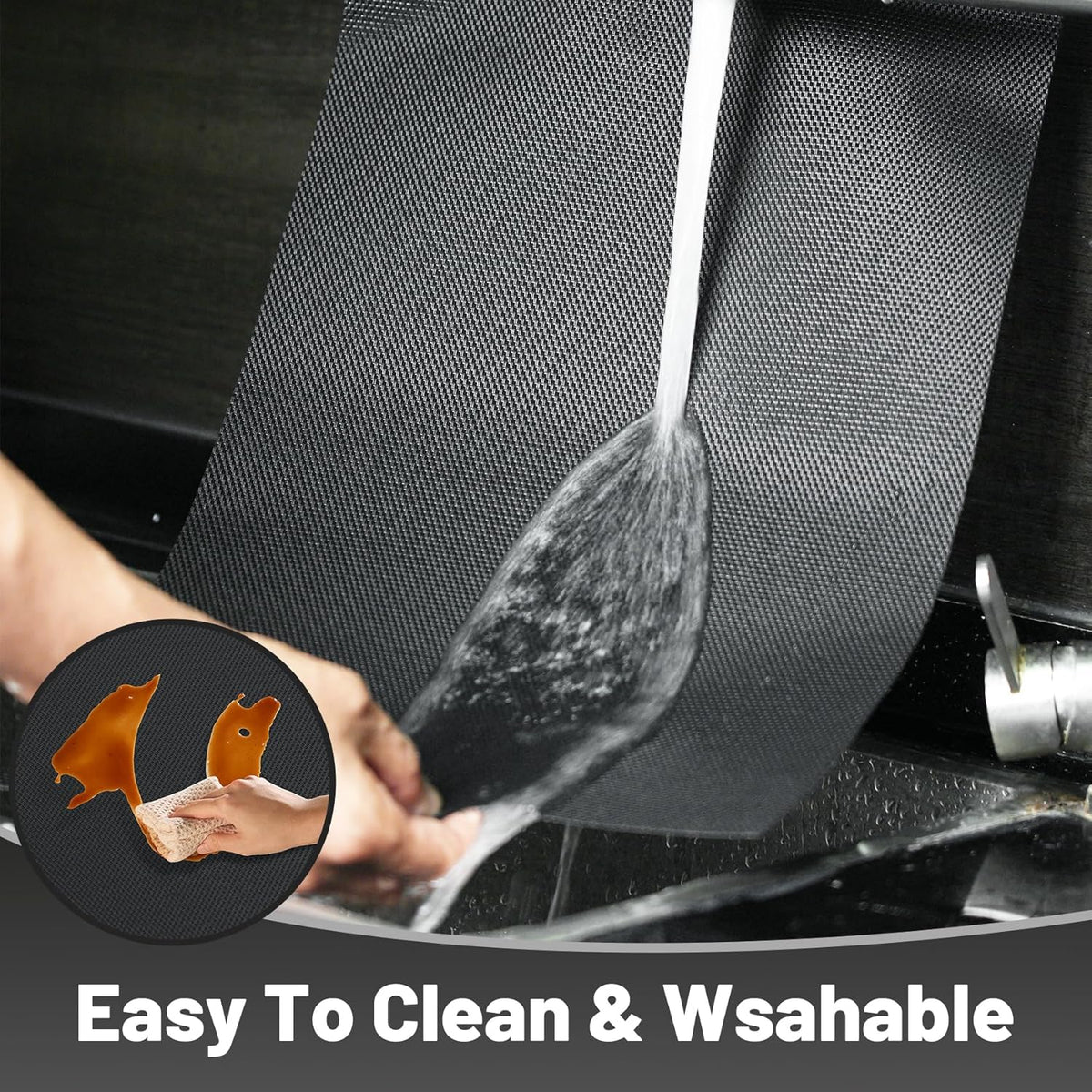 Placemats Set of 6，Non-Slip PVC Weave Table Mats Easy to Clean，Heat Resistant Place Mats for