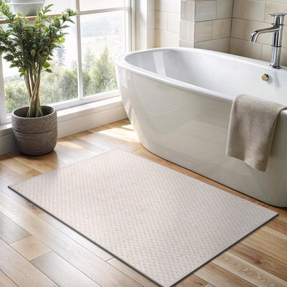 CAMILSON Easy Jute Rug 2x3, Indoor Outdoor Off-White Farmhouse Area Rugs for Living Room and