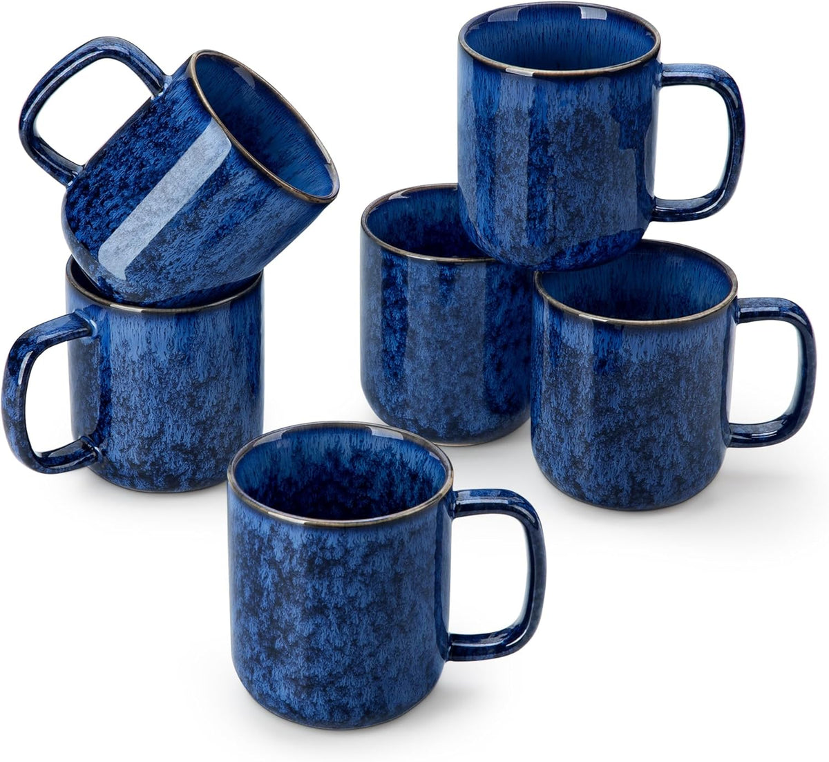 vancasso STARRY Coffee Mugs Set, 12 oz Ceramic Coffee Cups for Latte Hot Tea Cappuccino Cocoa Milk