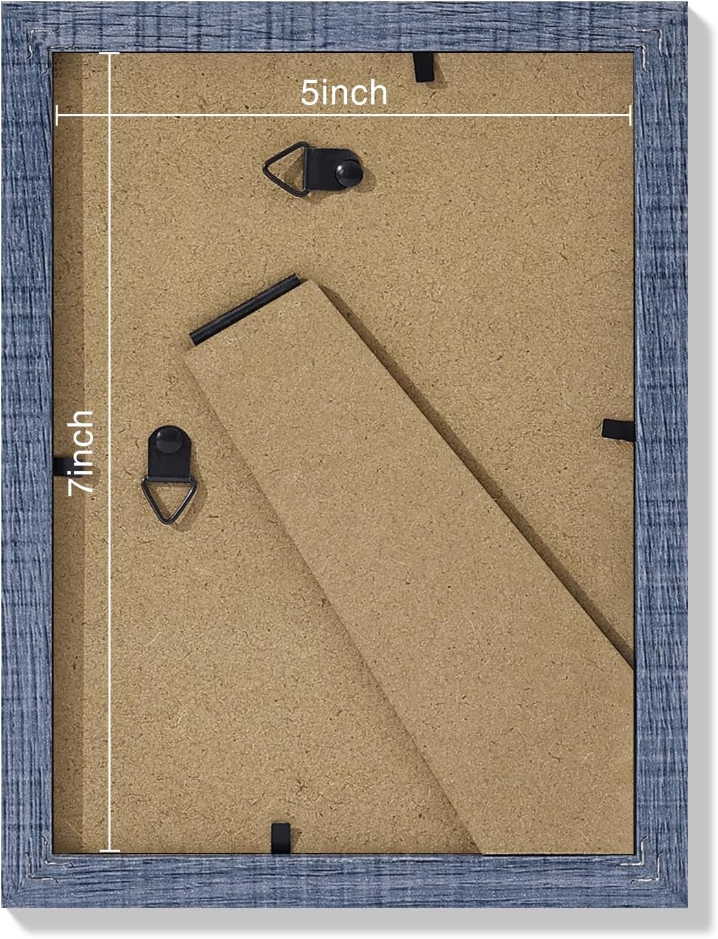 Vittanly 5x7 Picture Frames Set of 9, Shatter Resistant Plexiglass, Display 4x6 Pictures with Mat