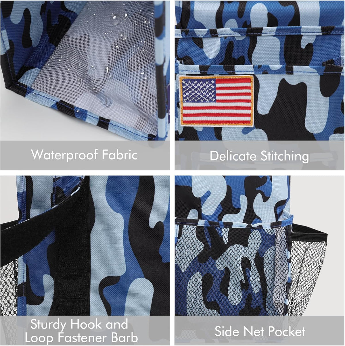 Surblue Bedside Caddy Hanging Organizer Storage Bag Pocket for Bunk, Hospital, College Dorm Rooms