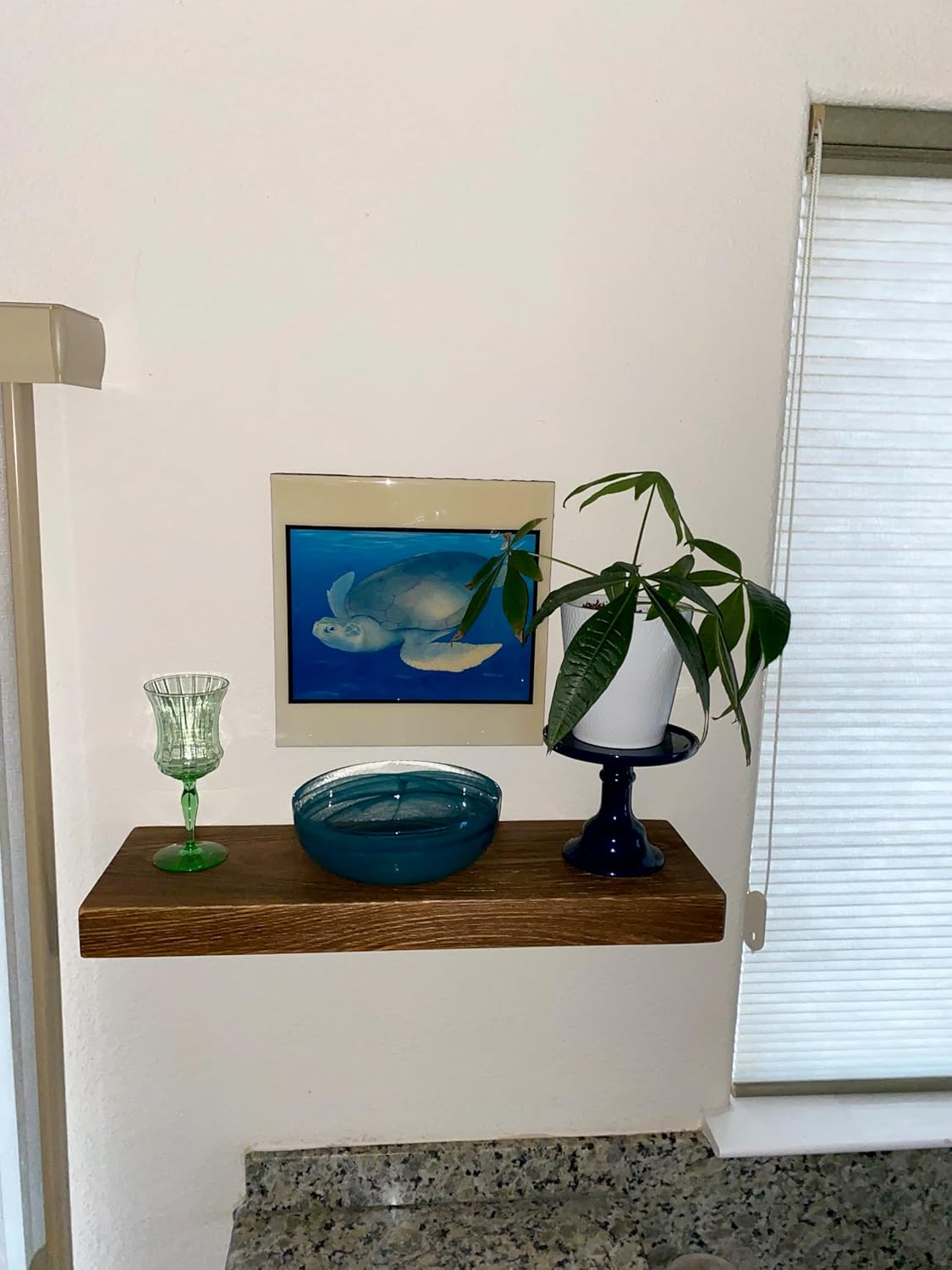 Joel's Antiques - 30 Inch Wooden Floating Shelves for Wall - 30x12x2 in - Made of Natural Wood