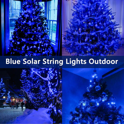 Upgrade Solar String Lights for Outside 2 Pack Total 180FT 500LED String Lights Outdoor with 8