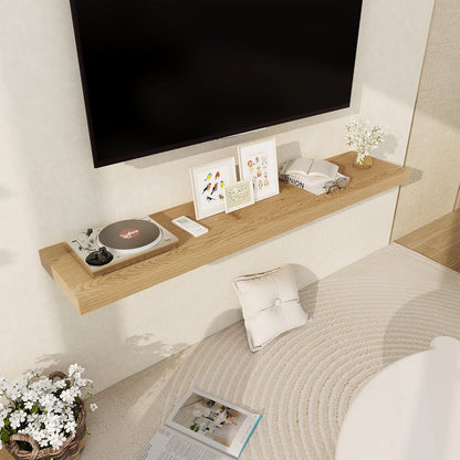 Fun Memories 55 Inch Floating Shelves, 12 Inch Deep Floating Shelf for Wall, 55 x 12 Large Floating