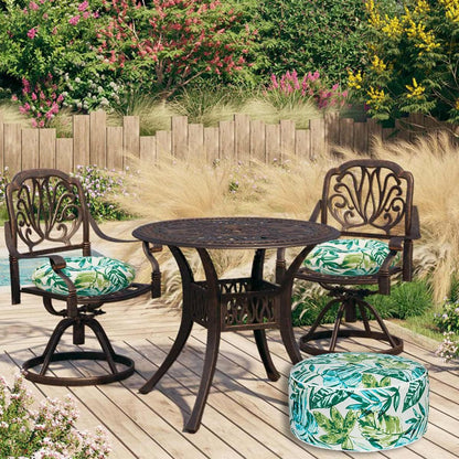 FUNHOME Inflatable Outdoor Ottoman with Air Pump,20"x9" Portable Patio Pouf,Water