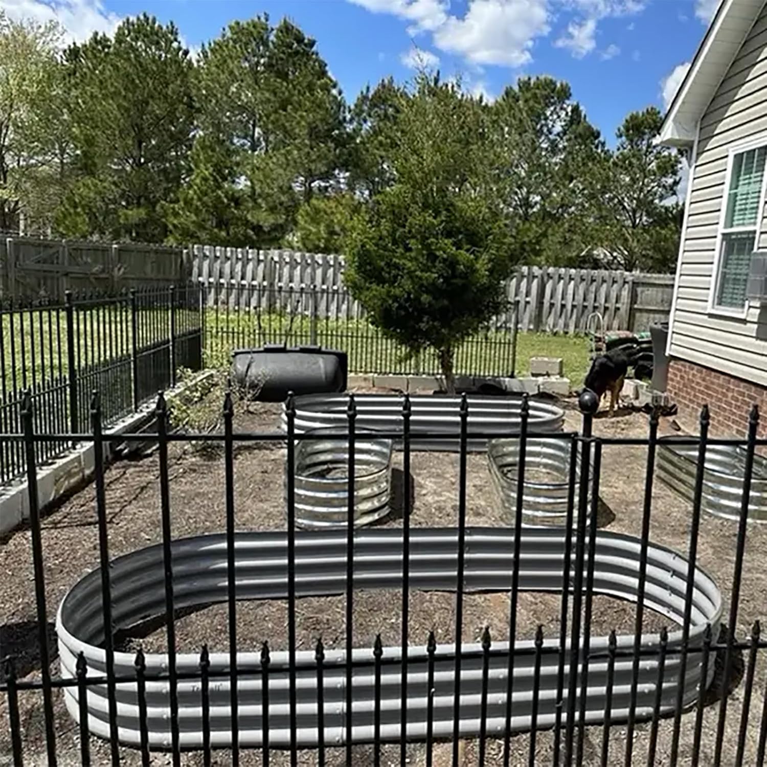 2 Pack 8x3x1FT Galvanized Raised Garden Bed Large Metal Planter Box Kit Elevated Raised Garden