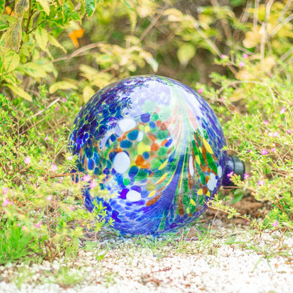 VCUTEKA Gazing Ball, Glass Gazing Globe Decorative Glass Gazing Globe/Ball/Sphere Lawn Ornament for