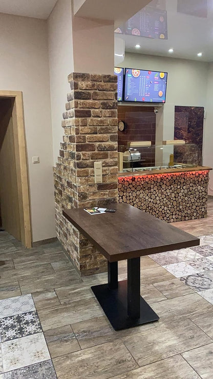 Dundee Deco 3D Wall Panels Faux Brick - Cladding, Light Brown Stone Look Wall Paneling, Styrofoam
