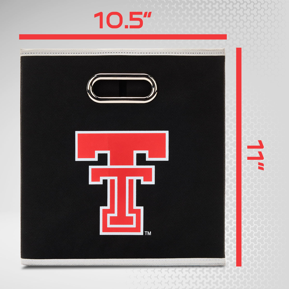 Franklin Sports NCAA Storage Bin - Cube Organizer - Texas Tech