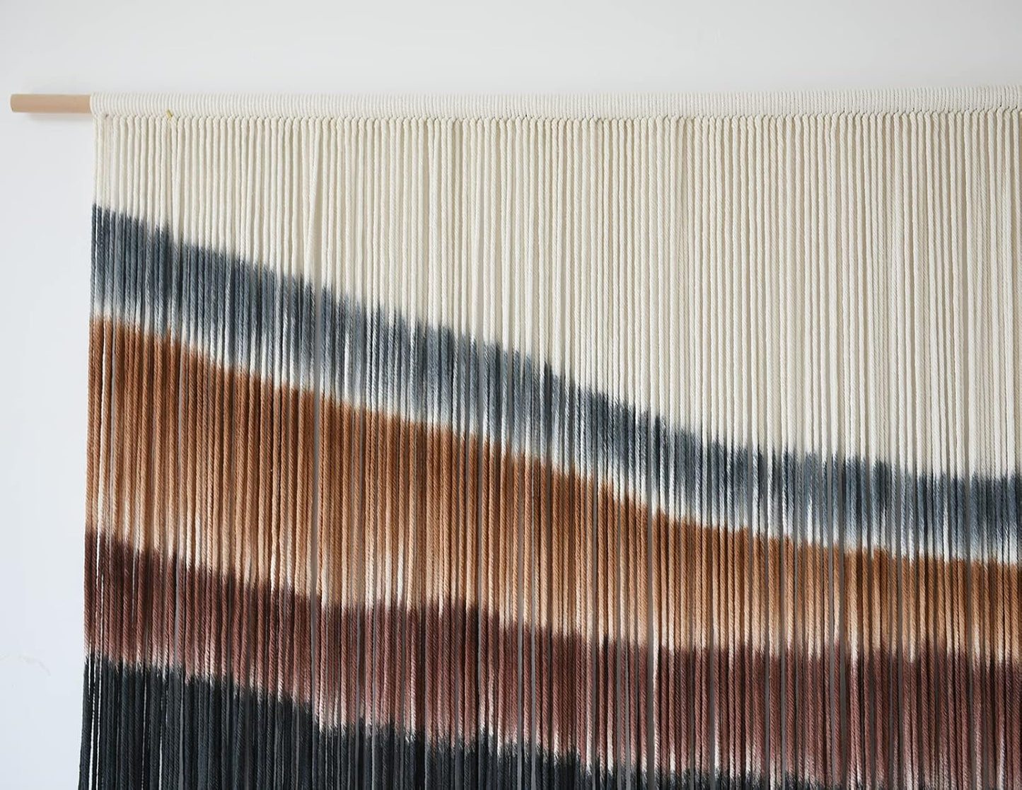 Flber Macrame Wall Hanging Macrame Wall Decor Large-Scale Tie-Dye Tapestry Living Home Room Wall
