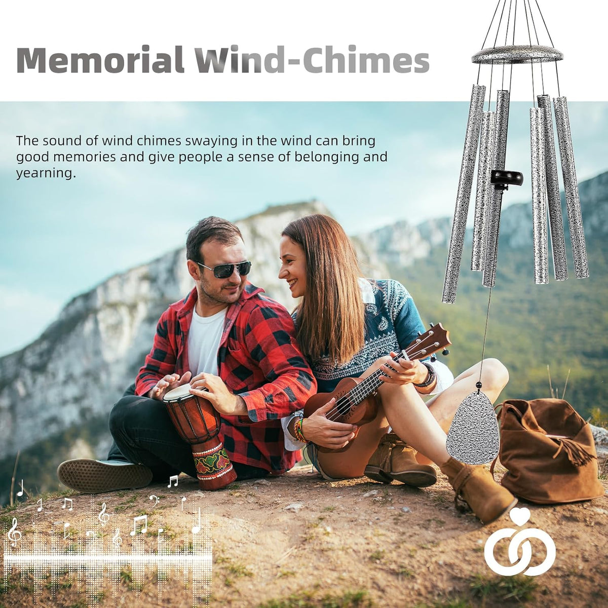 Wind-Chimes-Outdoor-Deep-Tone, Large Soothing Melodic Tones Windchimes, Wind Chimes for Outside