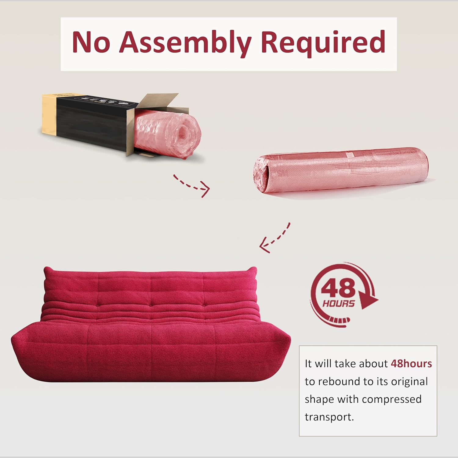 Bean Bag Chair, Oversized Bean Bag Chair for Living Room, Fireside Chair for Adults with Memory