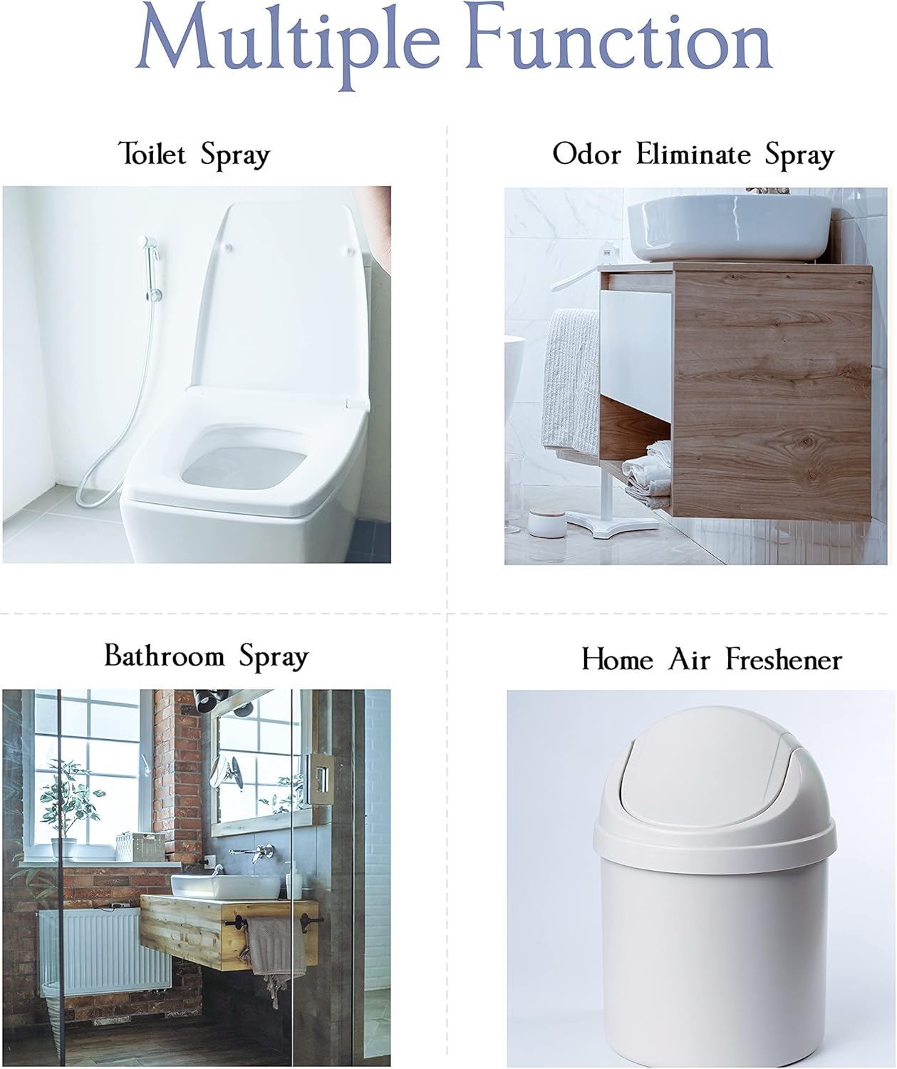 Clean-n-Fresh Toilet Spray, Poop Spray Eucalyptus Scent, 100% Natural Plant Essential Oil Bathroom