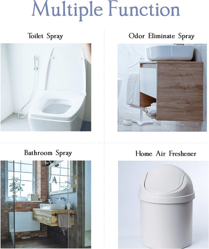 Clean-n-Fresh Toilet Spray, Poop Spray Eucalyptus Scent, 100% Natural Plant Essential Oil Bathroom