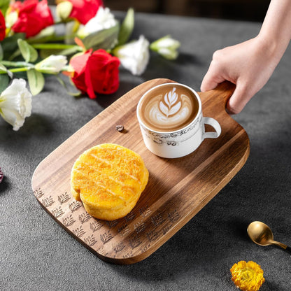 Acacia Wood Cutting Board - Wooden Kitchen Cutting Board for Meat, Cheese, Bread,Vegetables
