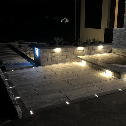 LUMENGY Paver Light Slim 0.5x9 Inch (0.55X8.85X2.2) Glare-Free Steel Brick Lighting for Pavers
