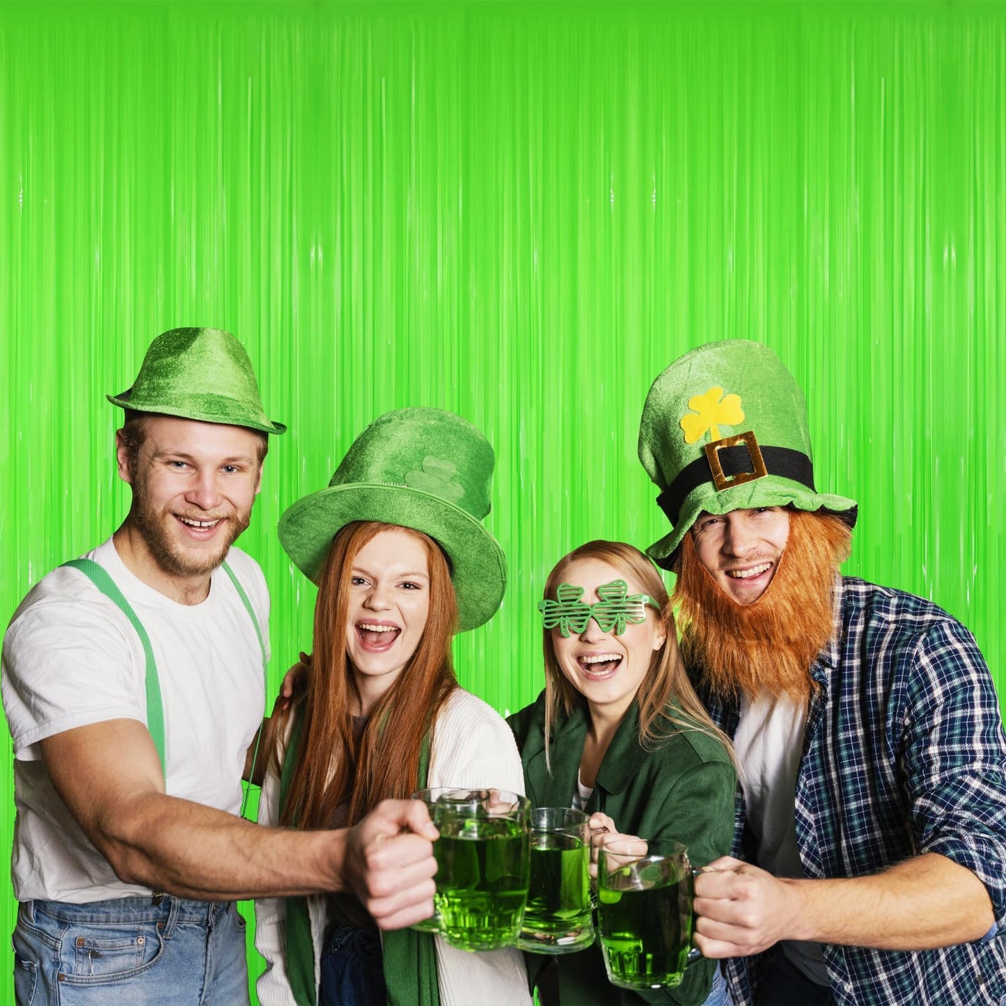 GOER 3.2 ft x 8.2 ft Party Backdrop Party Streamers for Birthday,Graduation,New Year Eve