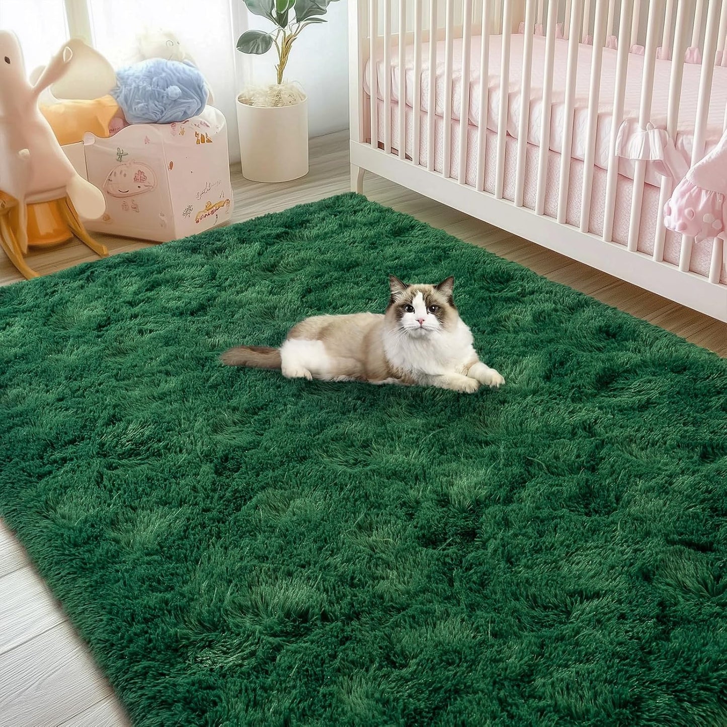 Rezutan Fluffy Rug for Living Room Bedroom, Large Comfy Modern Shaggy Fuzzy Kids, Plush Indoor