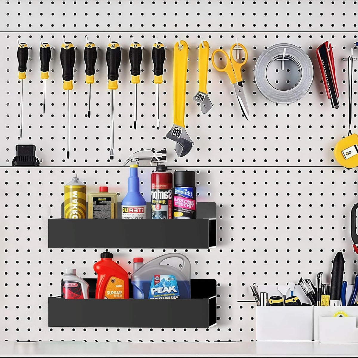 Magnetic Spice Rack Organizer for Fridge Seasoning Organizer for Kitchen storage with Screw or