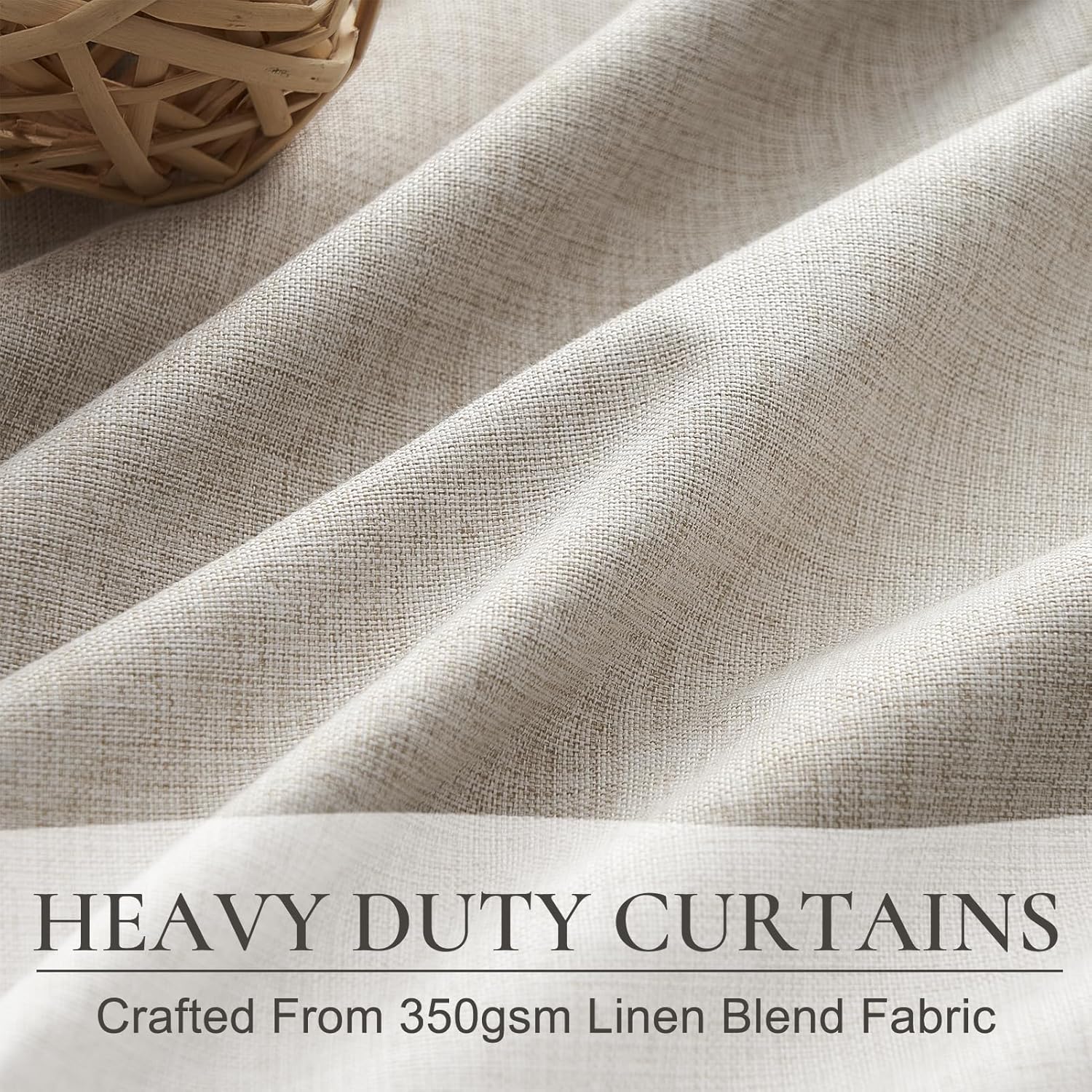 Curtains 70 Inch Length Wide Pinch Pleated Blackout Curtain for Sliding Glass Door/Living Room
