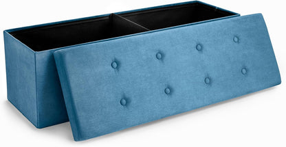 Sorbus Storage Ottoman Bench – Collapsible/Folding Bench Chest with Cover – Perfect Toy and Shoe