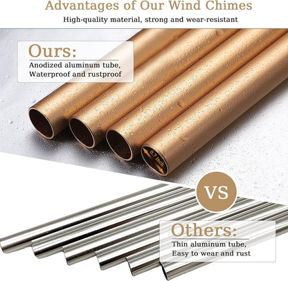 Wind Chimes for Outside, 30" Wooden Sympathy Wind Chimes Memorial Wind Chime for Loss of Loved One
