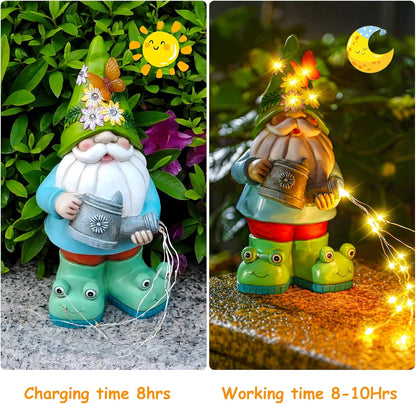 Solar Watering Can Gnome Light Waterproof - Funny Gnome Mother' s Day Gifts for Mom Women Solar