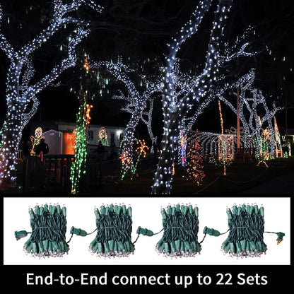 100 Count Cool White -String Lights - 21.6FT LED Christmas Lights, Mini led Lights for Indoor