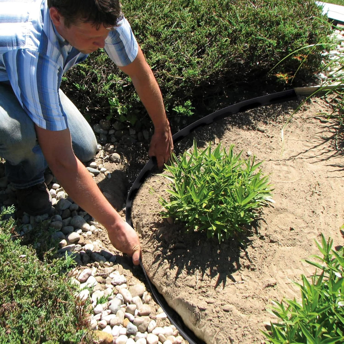 Greaner Edging for Landscaping 2 Inch Tall, 66FT Garden Edger Border, Landscaping Edging Border