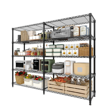 Garvee 5-Tier Storage Shelves 70" H Metal Garage Shelving Unit for Kitchen