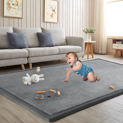 Baby Play Mat for Floor Tummy Time Nursery Rug Muscle Mat Area Rug Playroom Tatami 50 * 50" Memory