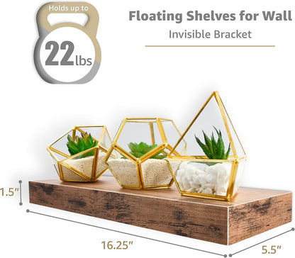 Sorbus Floating Shelves for Wall, Bathroom Shelves Wall Mounted for Kitchen, Bedroom, Living Room